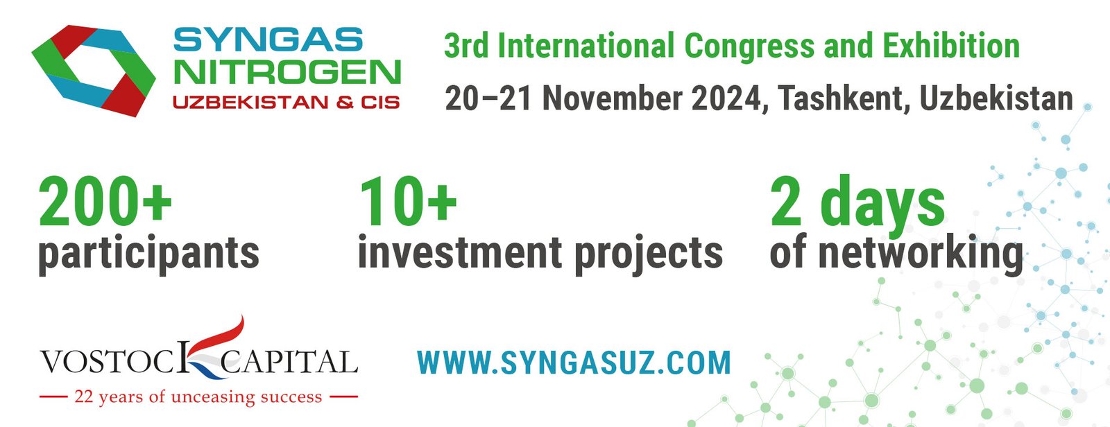 3rd International Congress and Exhibition Syngas Nitrogen Uzbekistan and CIS