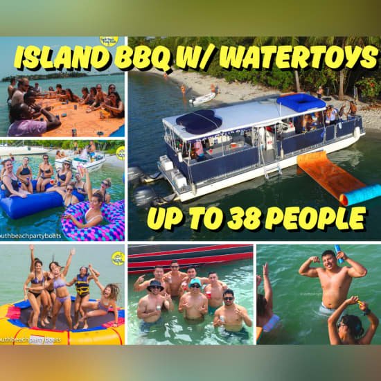 Sunset Island BBQ Party But with Water toys